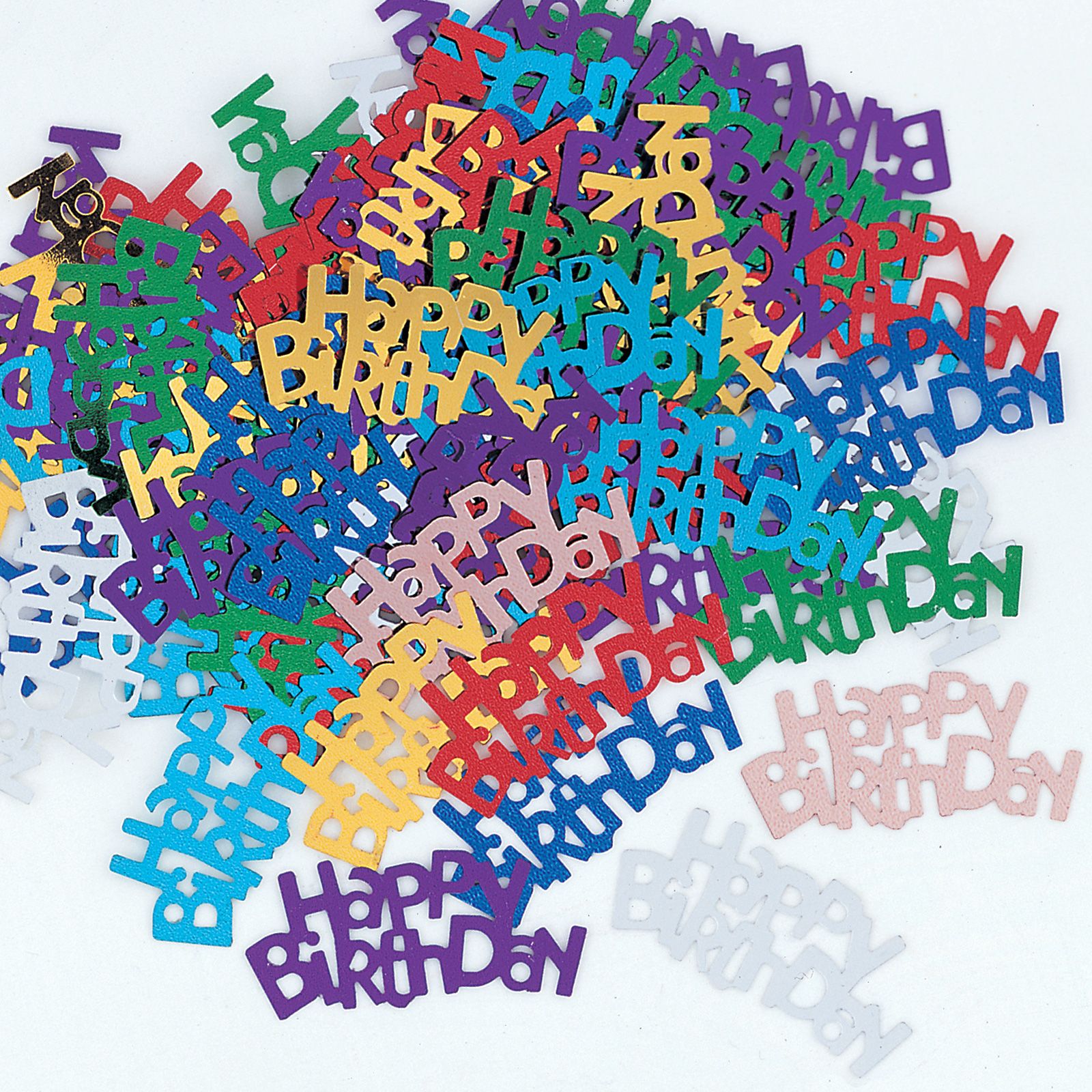 Happy birthday deals confetti